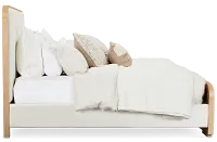 Malibu Light Tone Uph Panel Bed