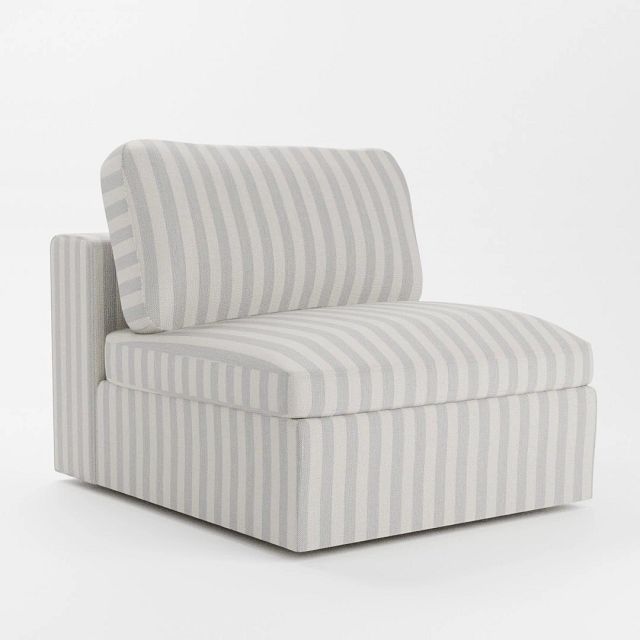 Destin Sea Lane Light Gray Fabric Swivel Chair