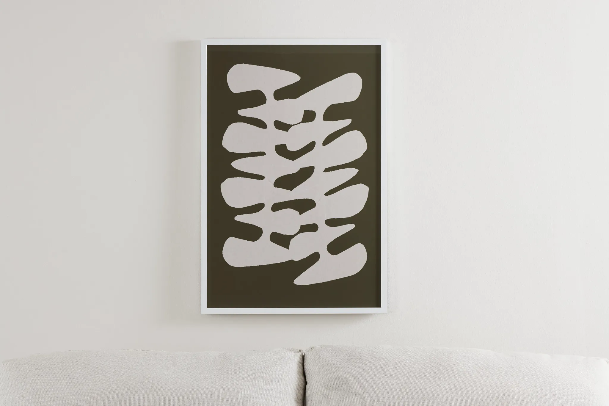 Vas Dark Green Framed Wall Art