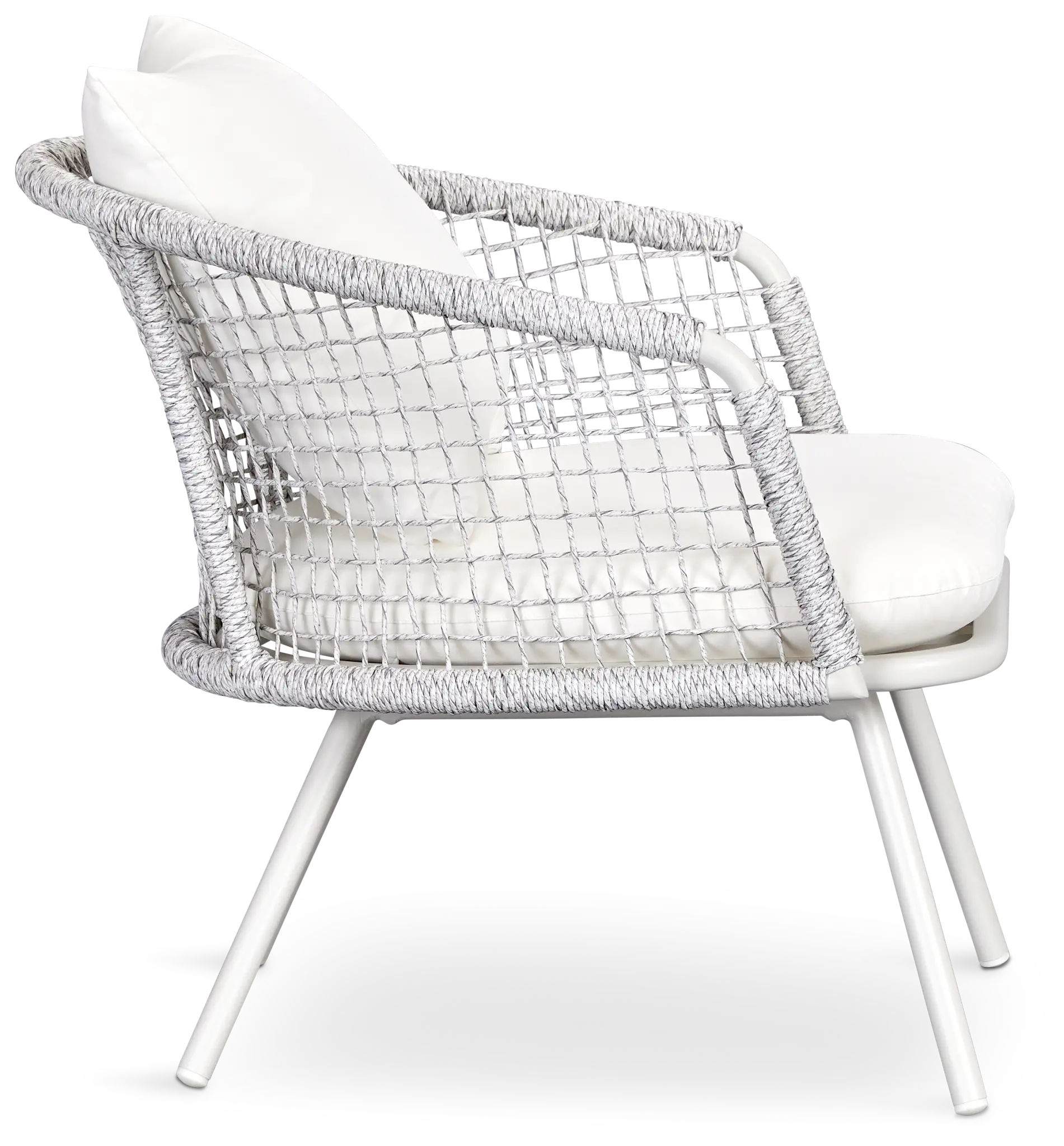Malaga White Woven Arm Chair Malaga White Woven Arm Chair
