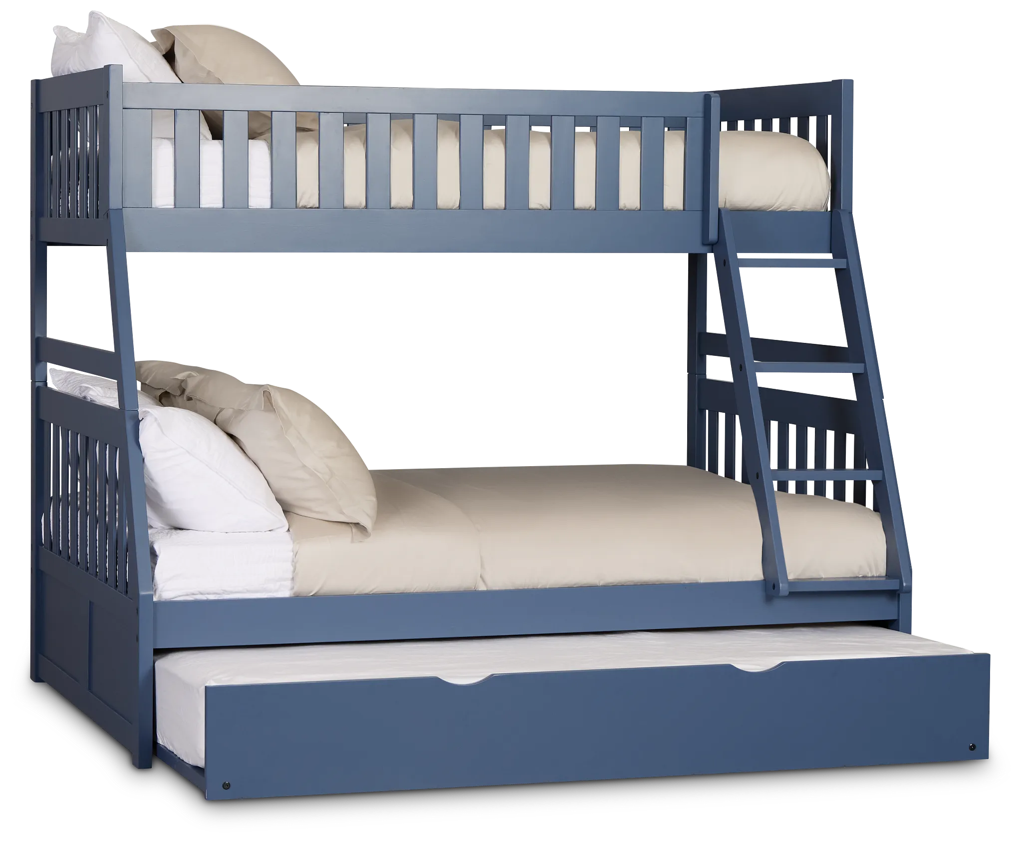 Charleston Dark Blue Trundle Bunk Bed