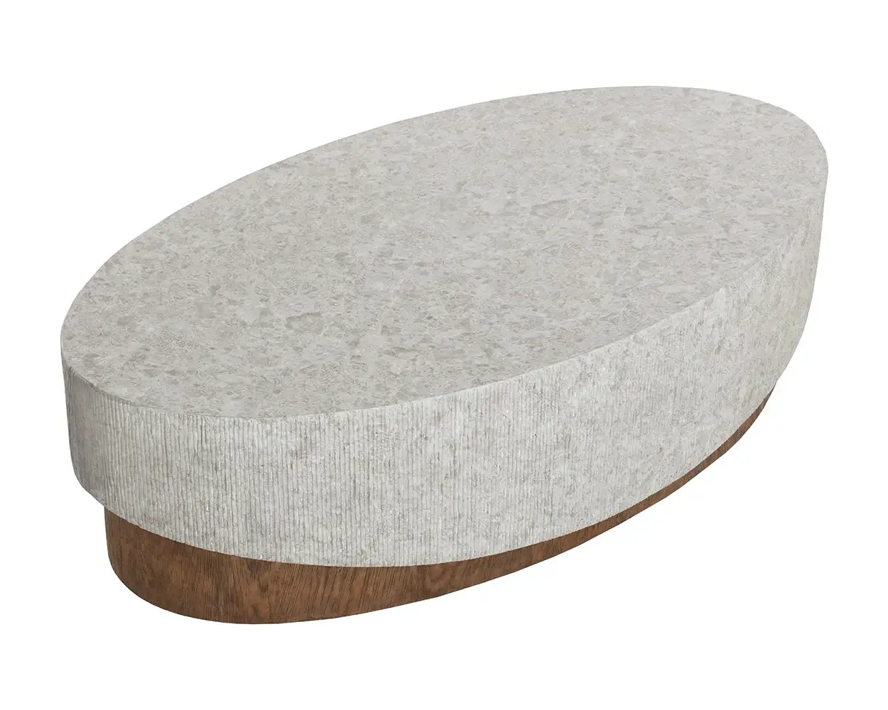Fauna Light Gray Oval Coffee Table Fauna Light Gray Oval Coffee Table