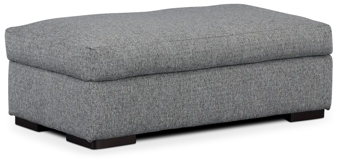 Veronica Dark Gray Down Ottoman Veronica Dark Gray Down Ottoman