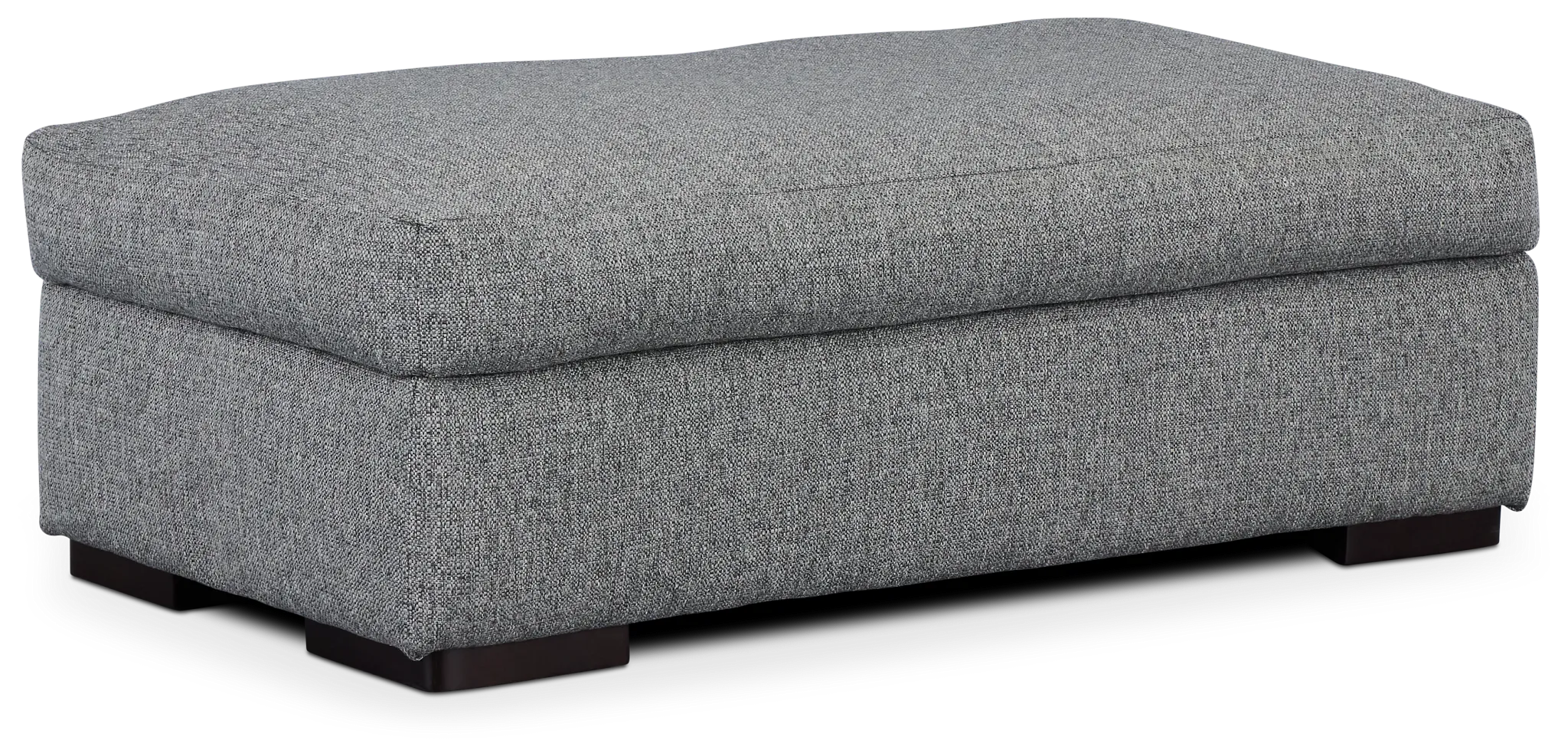 Veronica Dark Gray Down Ottoman