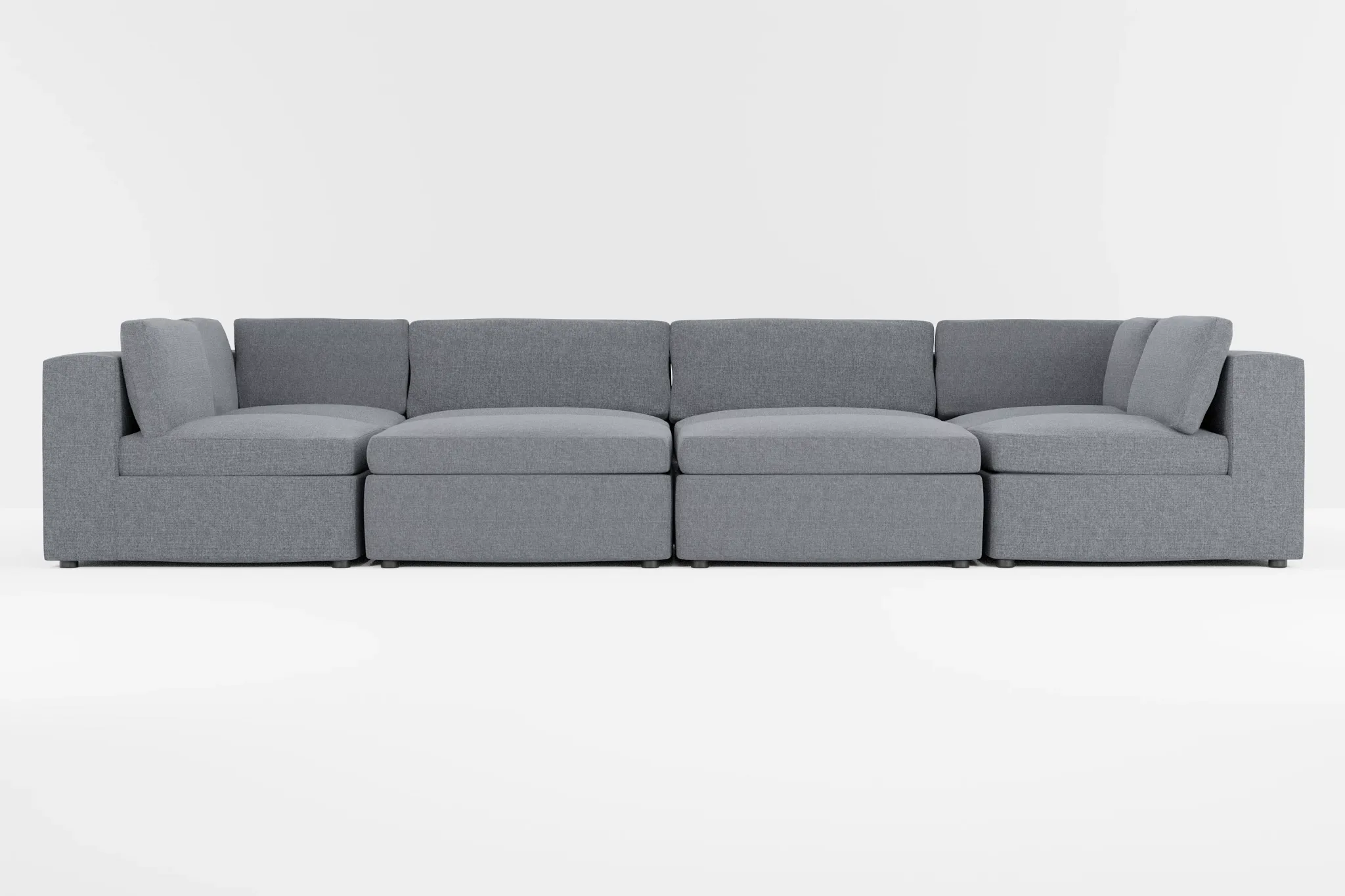 Destin Elevation Gray Fabric 8-piece Pit Sectional