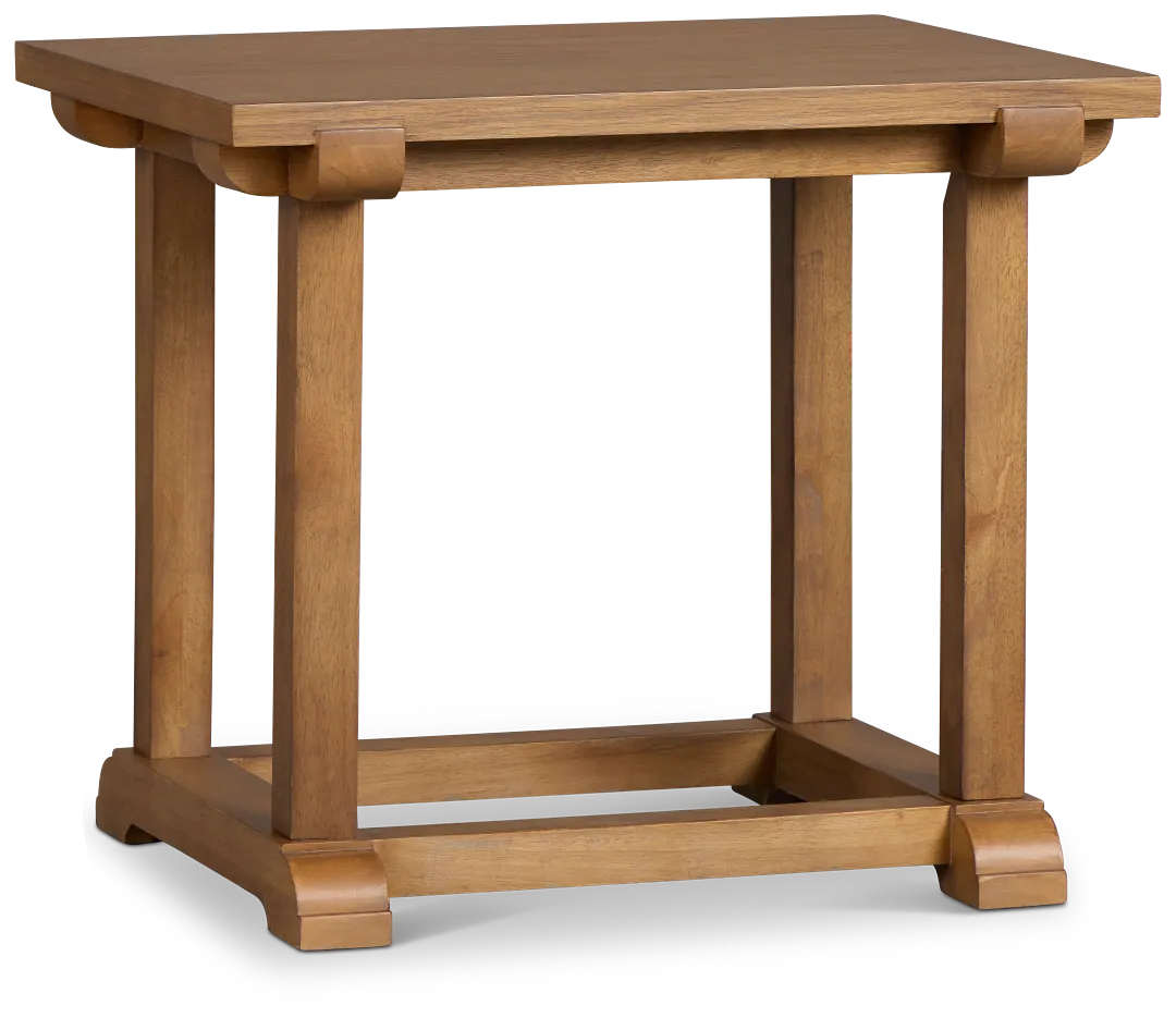 Provo Mid Tone Rectangular End Table