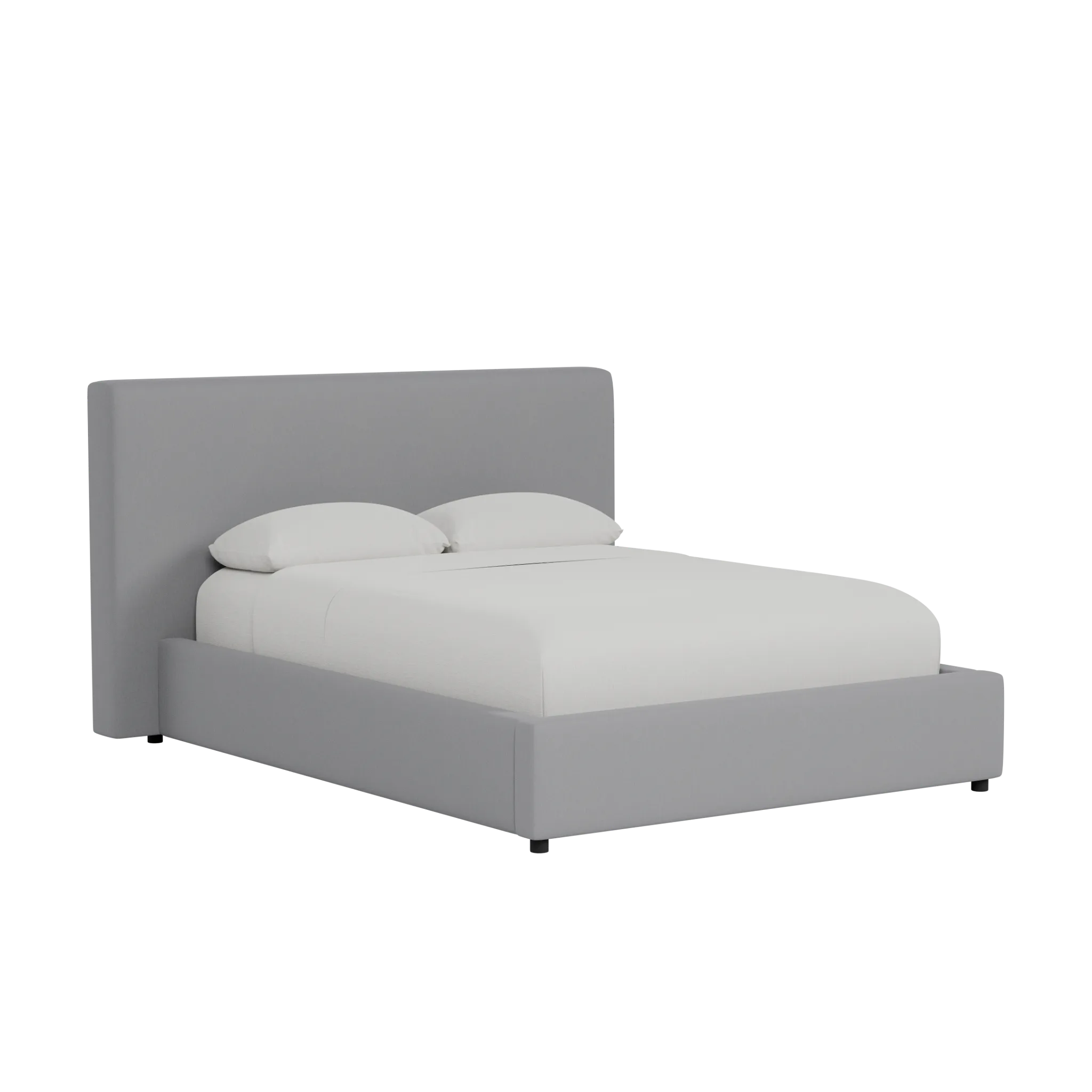 Grayton Delray Light Gray 44" Upholstered Platform Bed
