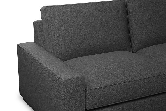 Edgewater Delray Dark Gray 84" Sofa W/ 2 Cushions