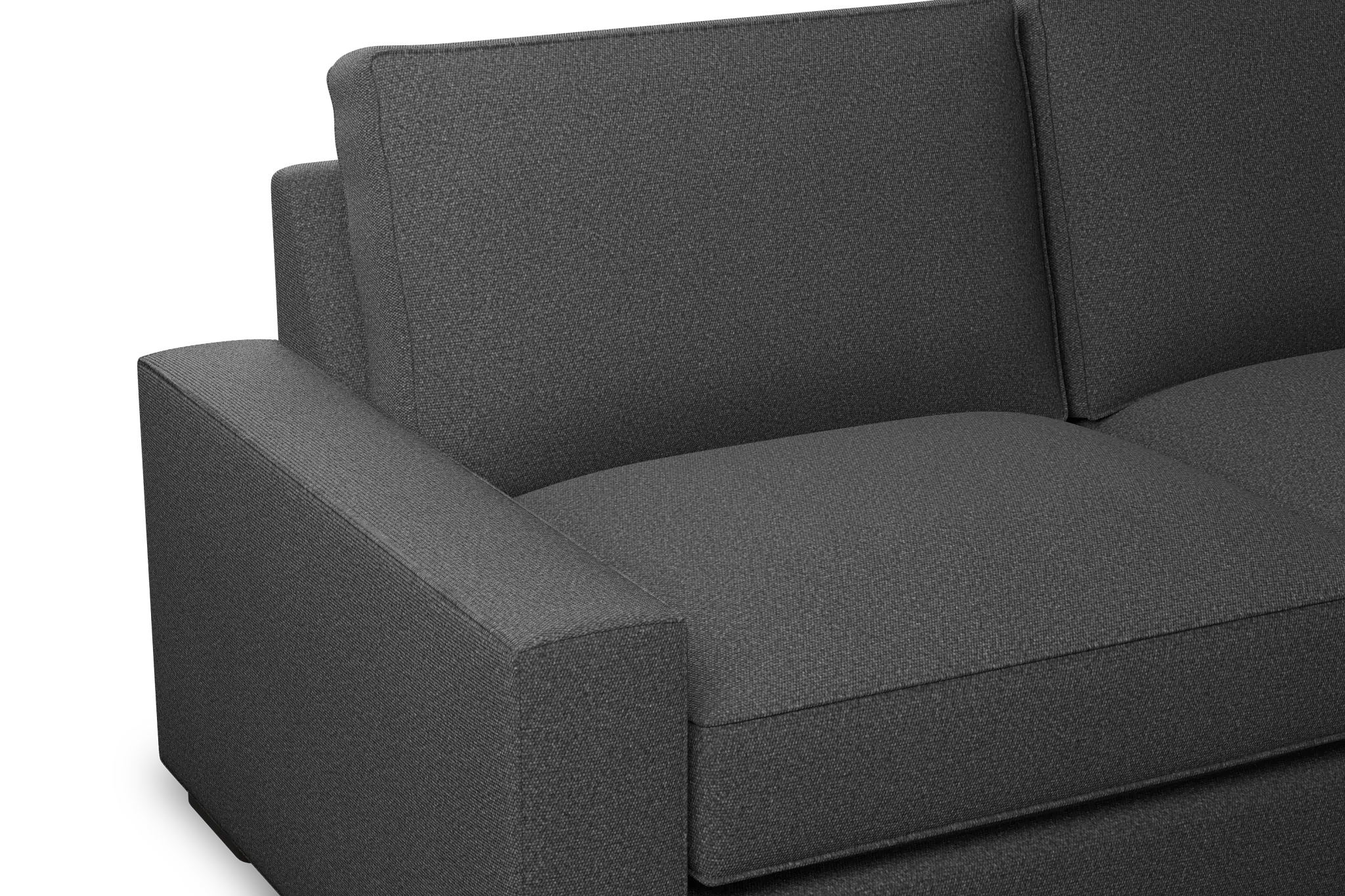 Edgewater Delray Dark Gray 84" Sofa W/ 2 Cushions Edgewater Delray Dark Gray 84" Sofa W/ 2 Cushions