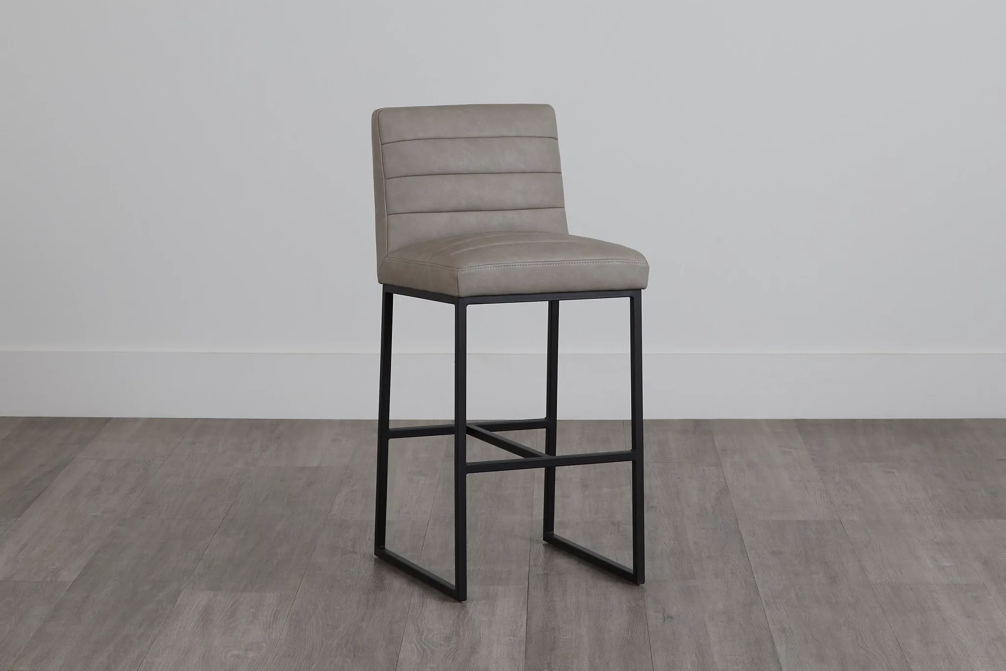 Miller Light Gray 30" Upholstered Barstool