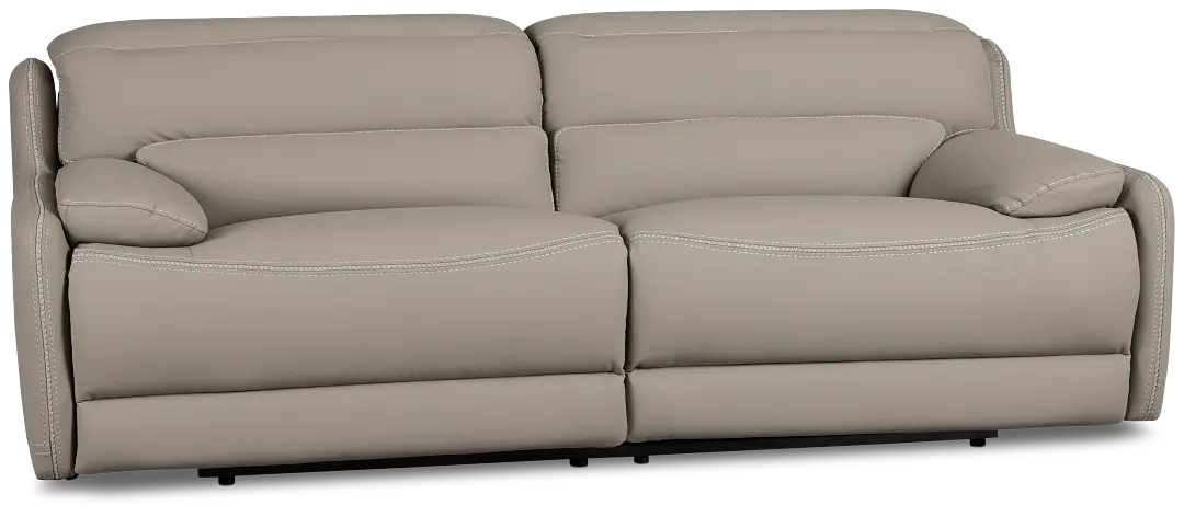 Jett Gray Micro Power Reclining Sofa Jett Gray Micro Power Reclining Sofa