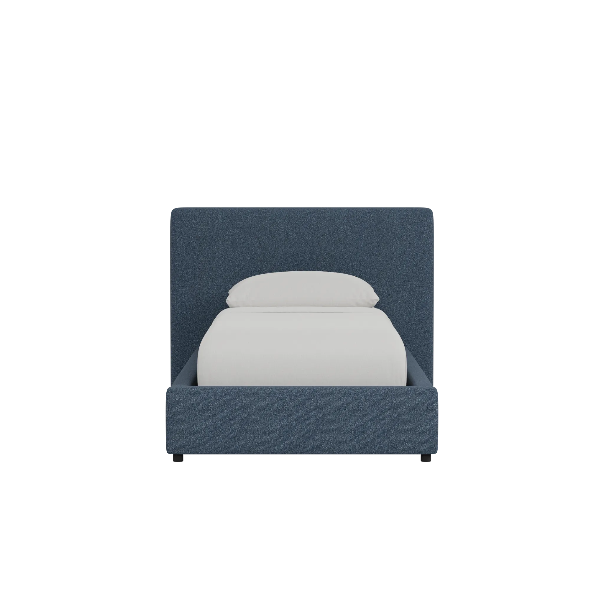 Grayton Elite Dark Blue 44" Upholstered Platform Bed