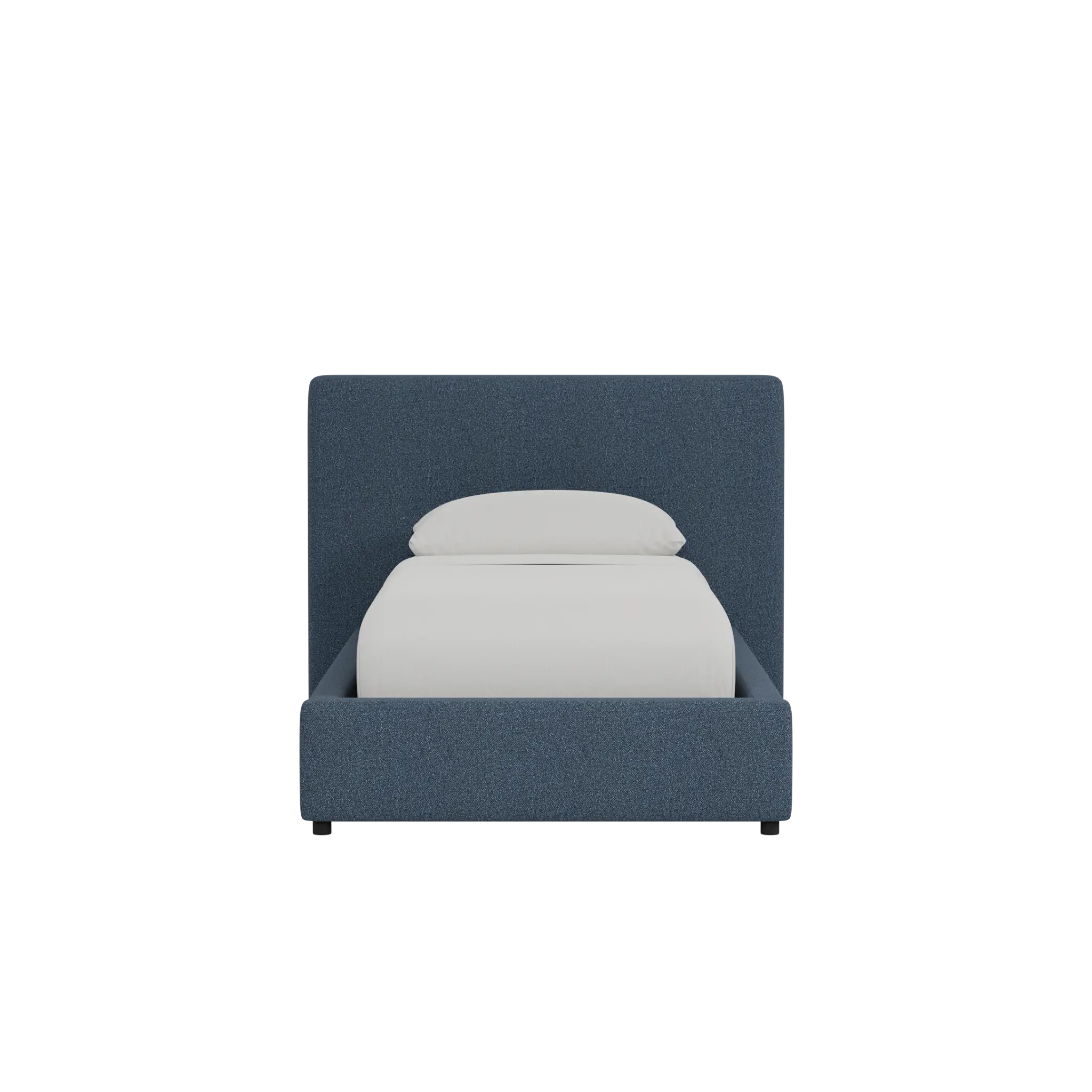 Grayton Elite Dark Blue 44" Upholstered Platform Bed Grayton Elite Dark Blue 44" Upholstered Platform Bed