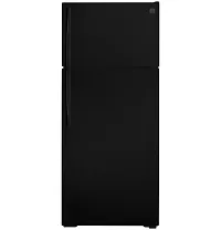 Ge 18 Series Black Top Freezer Refrigerator