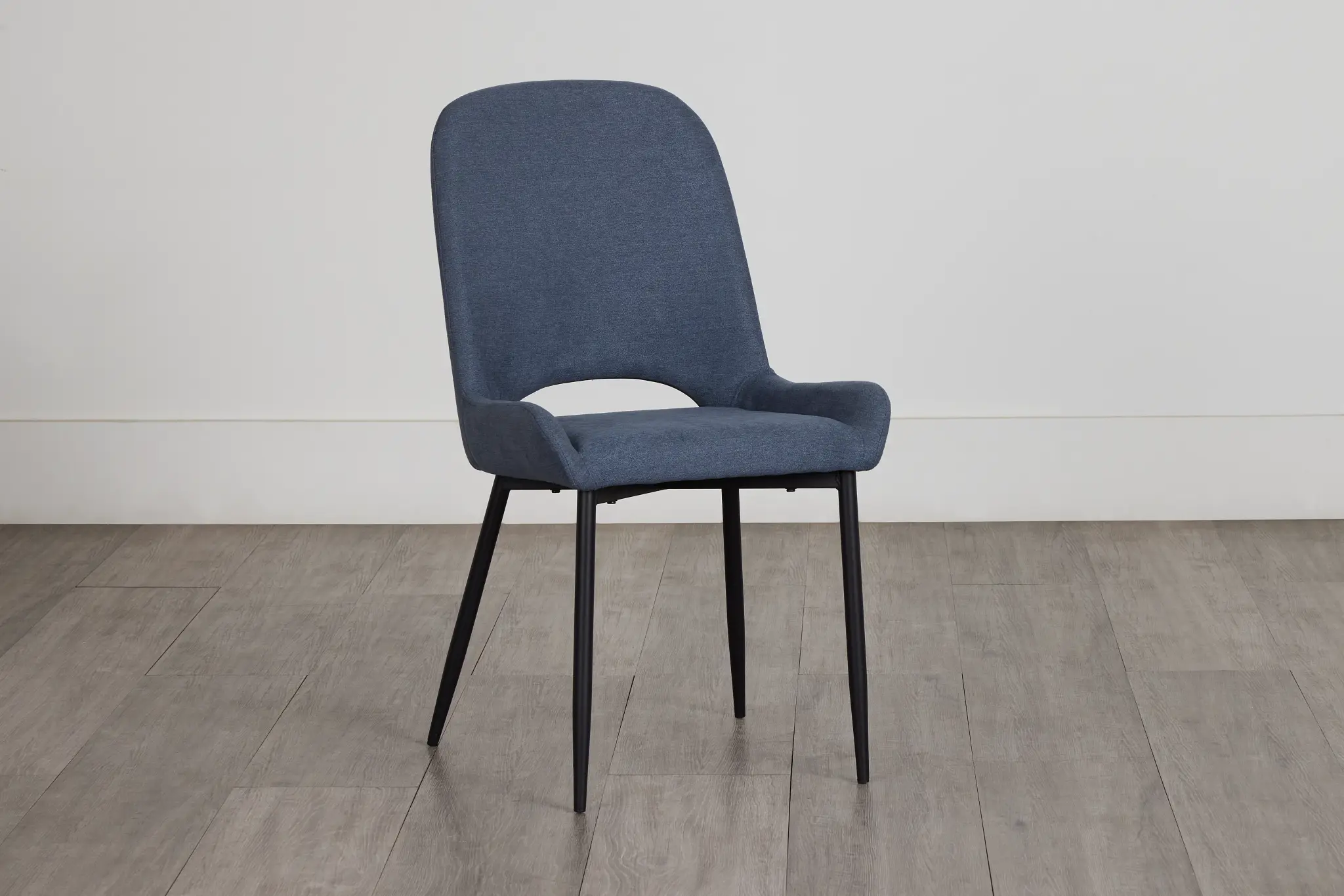 Brela Dark Blue Upholstered Side Chair Brela Dark Blue Upholstered Side Chair
