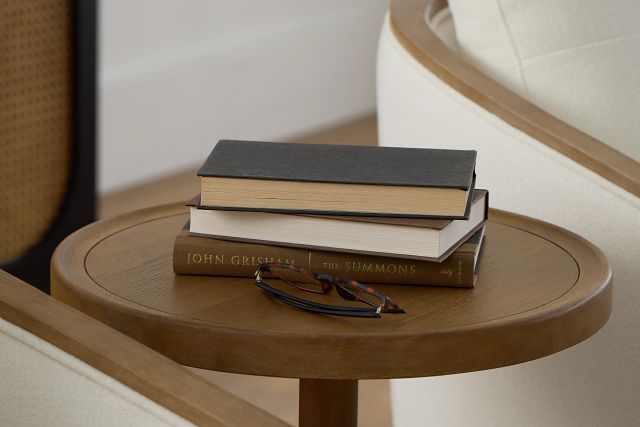 Provo Mid Tone Round Pedestal Table