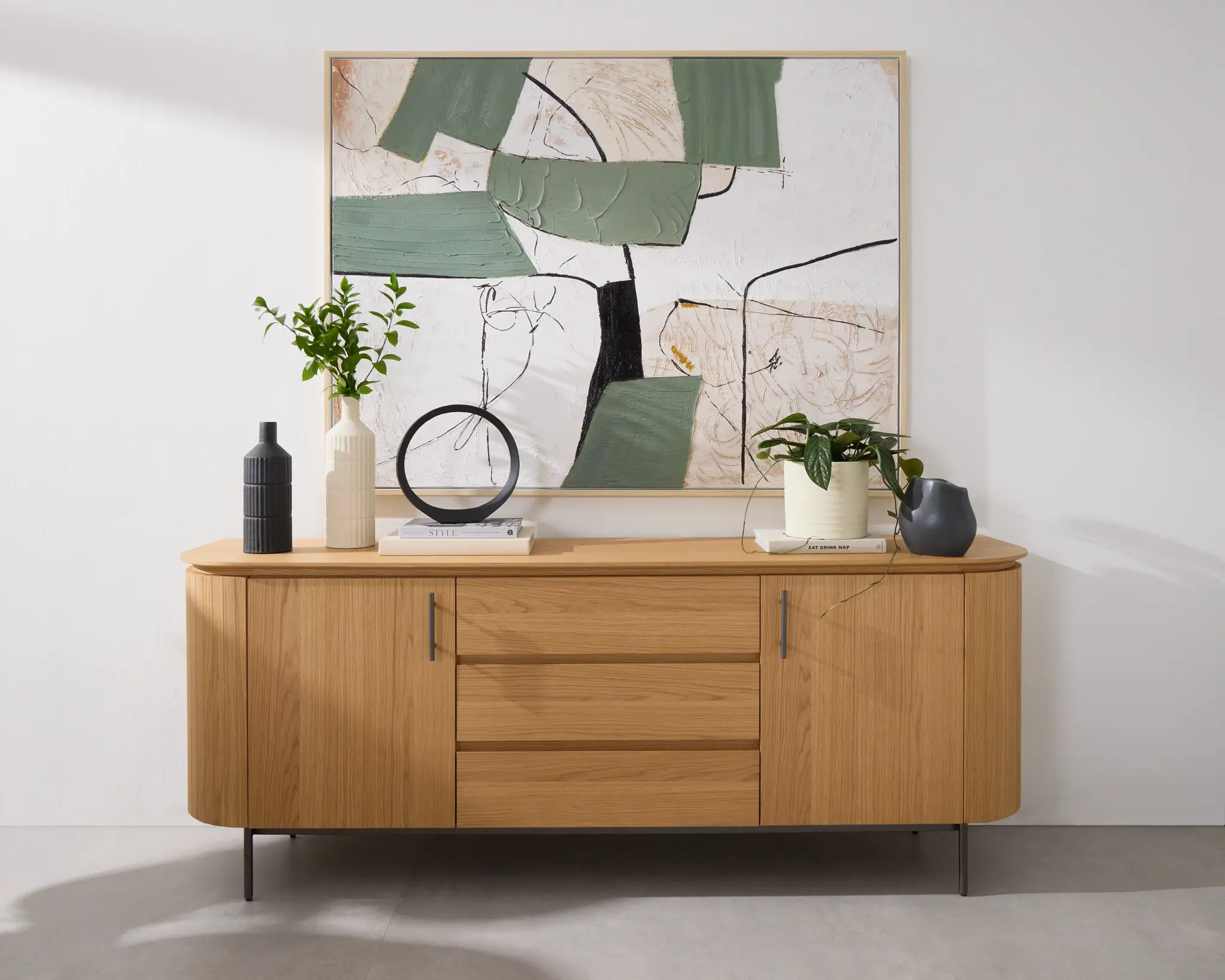 Nomad Light Tone Round Buffet Nomad Light Tone Round Buffet