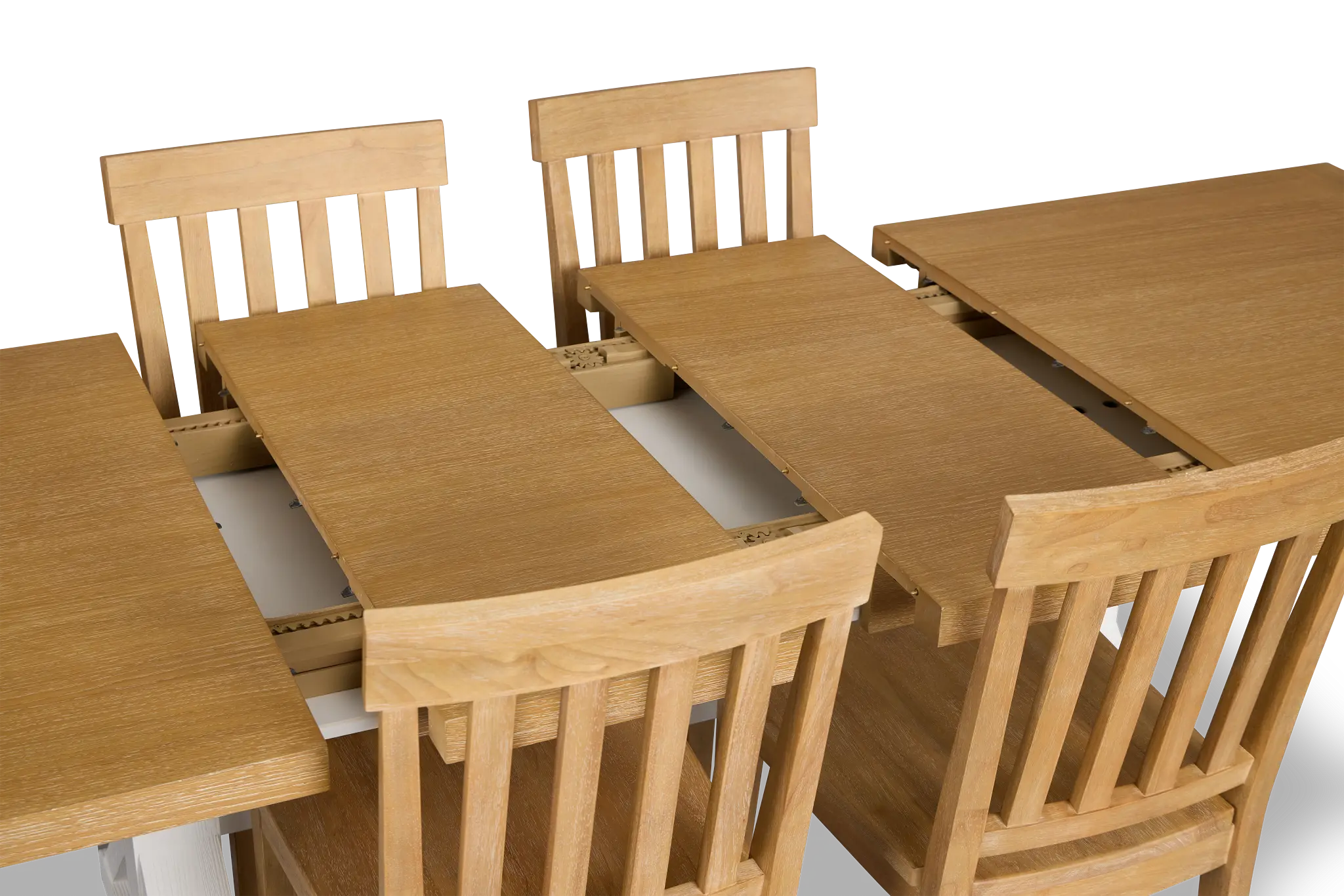 Nantucket Two-tone Rect Table & 4 Wood Chairs Nantucket Two-tone Rect Table & 4 Wood Chairs