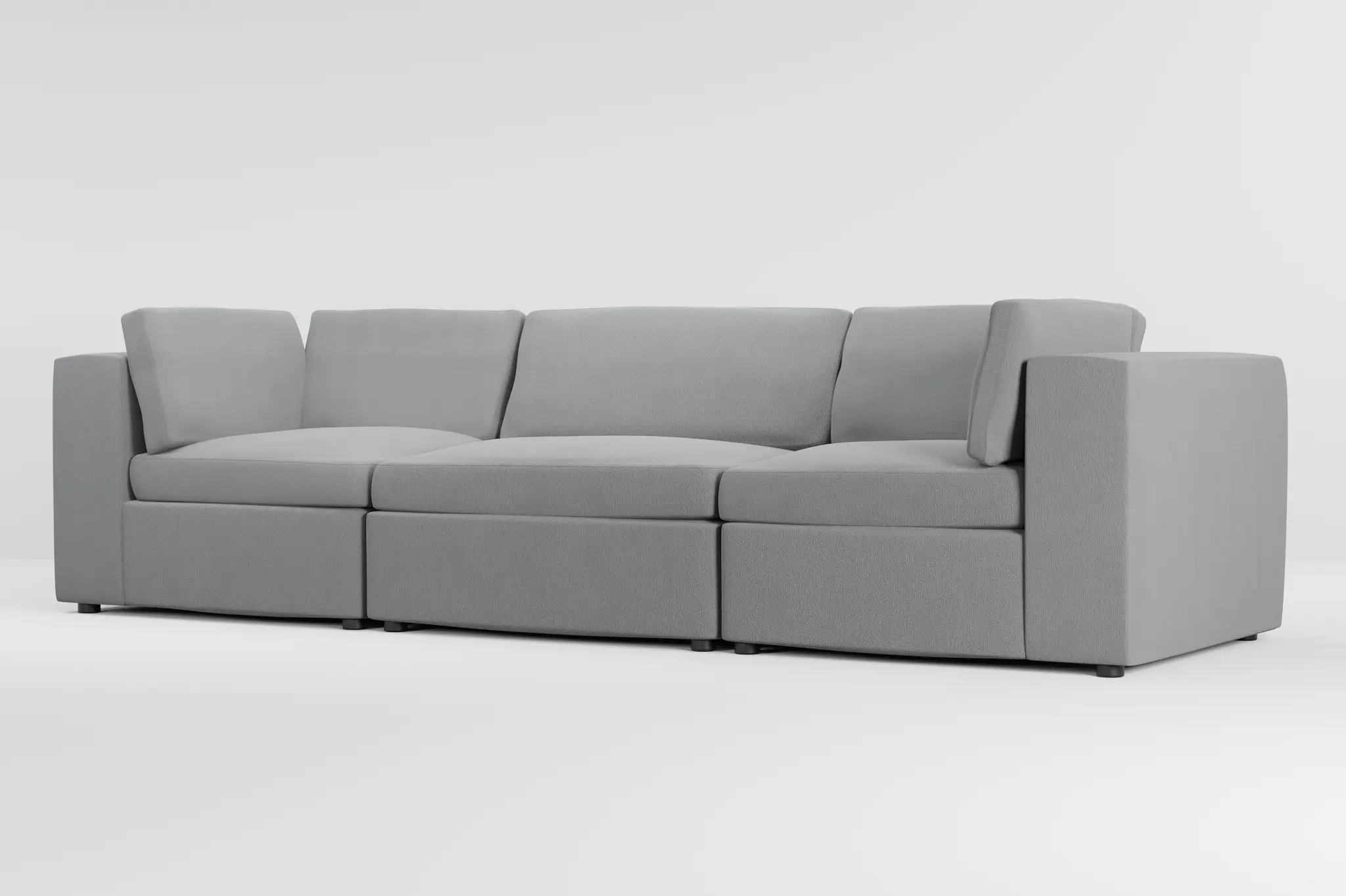 Destin Revenue Gray Fabric 3-piece Modular Sofa Destin Revenue Gray Fabric 3-piece Modular Sofa
