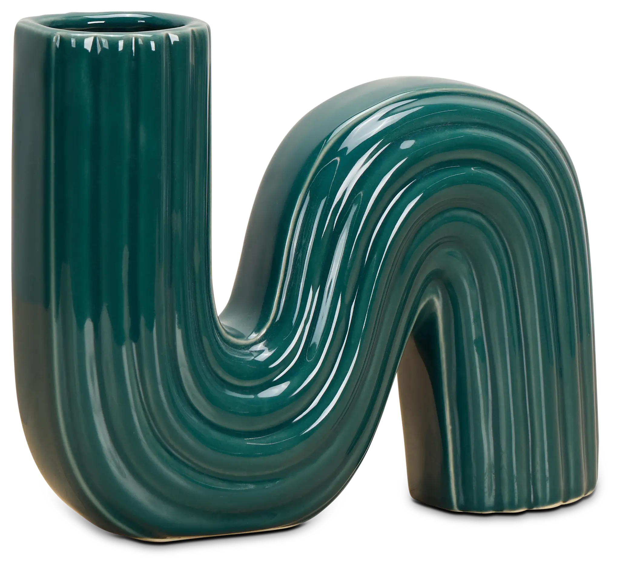 Oxnard Dark Green Ceramic Vase Oxnard Dark Green Ceramic Vase