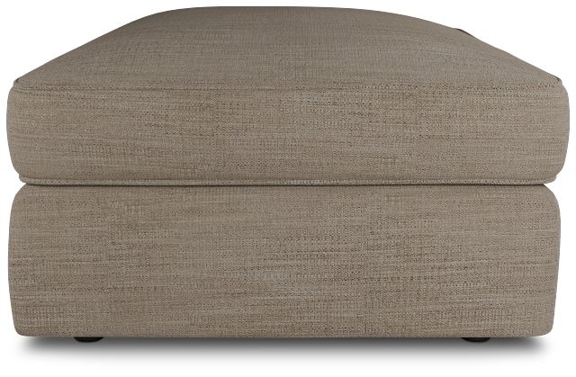 Siesta Victory Taupe Fabric Ottoman