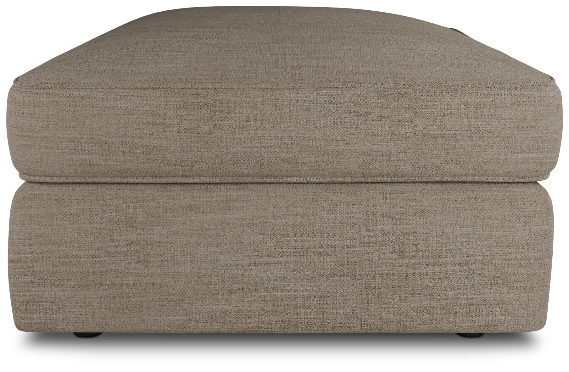 Siesta Victory Taupe Fabric Ottoman