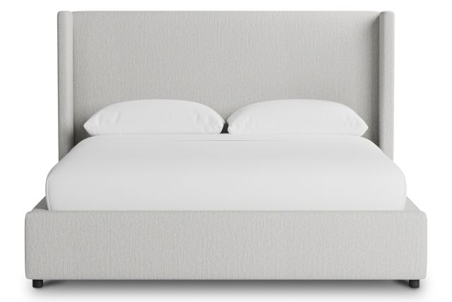 Captiva Delray Pewter 48" Upholstered Shelter Bed
