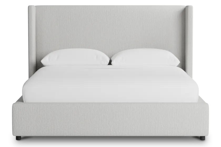 Captiva Delray Pewter 48" Upholstered Shelter Bed