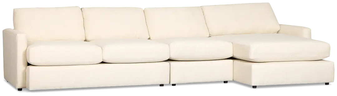 Maxwell Light Beige Fabric Small Right Chaise Sectional Maxwell Light Beige Fabric Small Right Chaise Sectional