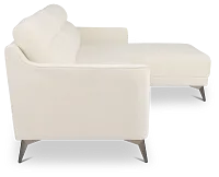 Talia Light Beige Fabric Right Chaise Sectional