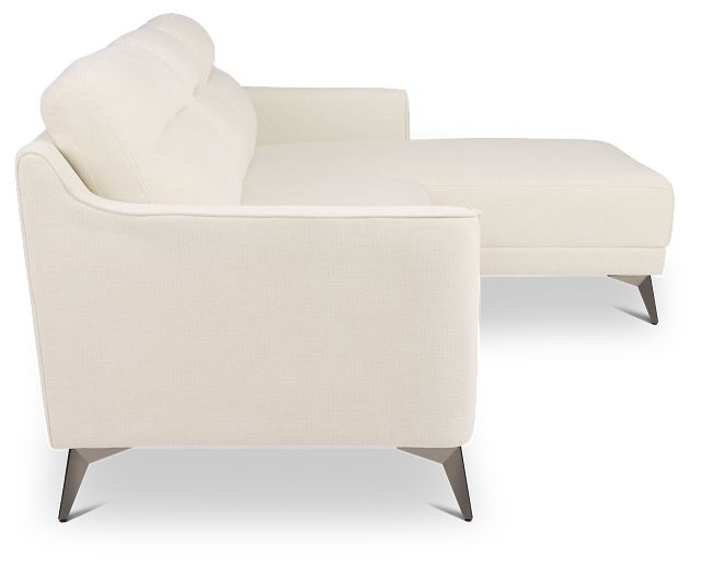 Talia Light Beige Fabric Right Chaise Sectional