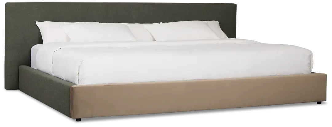 Grayton Sutton Green 44" Upholstered Platform Bed Grayton Sutton Green 44" Upholstered Platform Bed