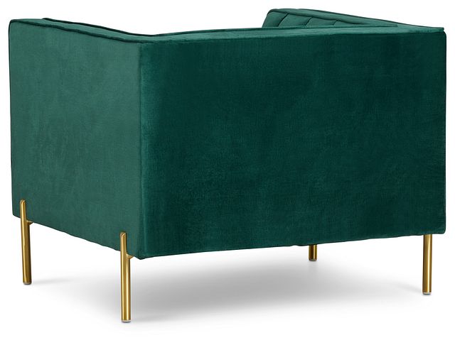 Bella Dark Green Velvet Chair