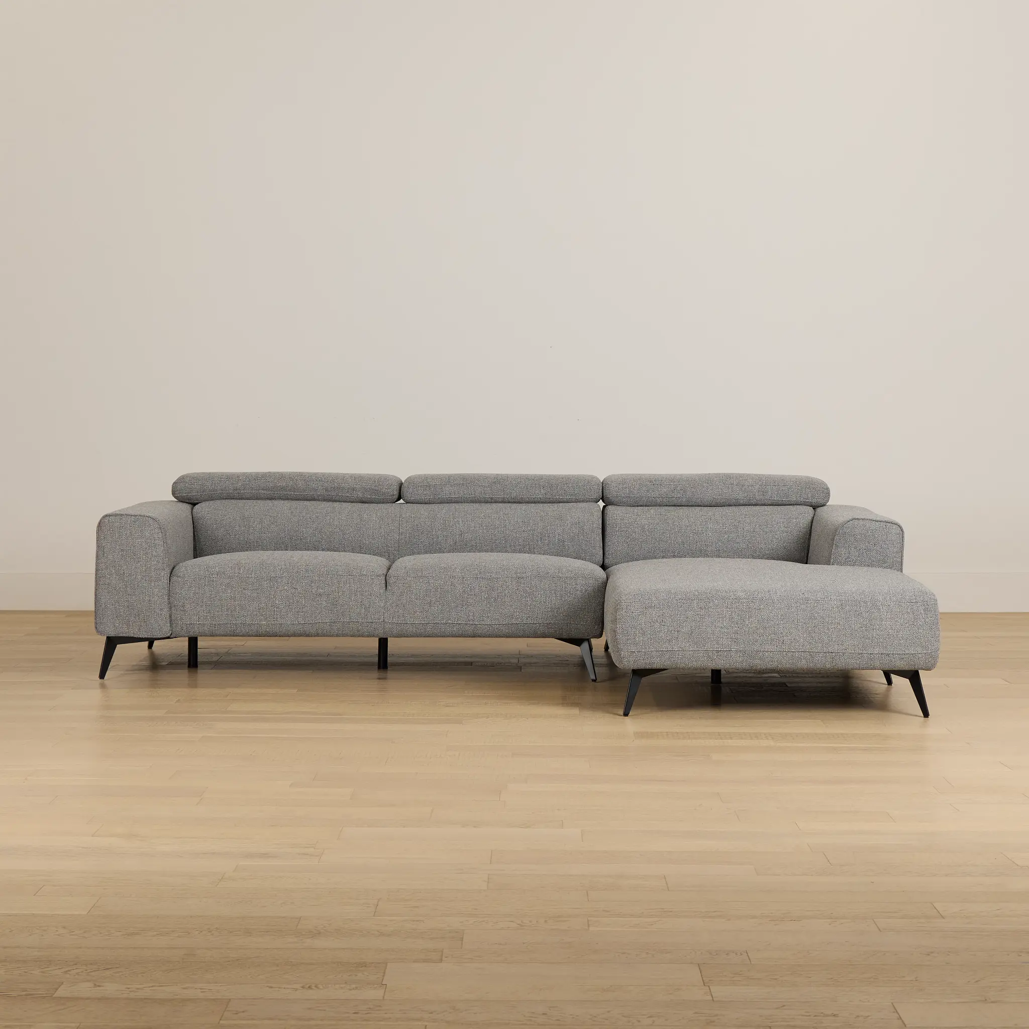 Alina Dark Gray Fabric Right Chaise Sectional Alina Dark Gray Fabric Right Chaise Sectional