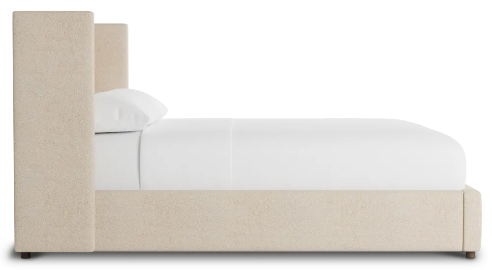 Captiva Sutton Beige 48" Upholstered Shelter Bed