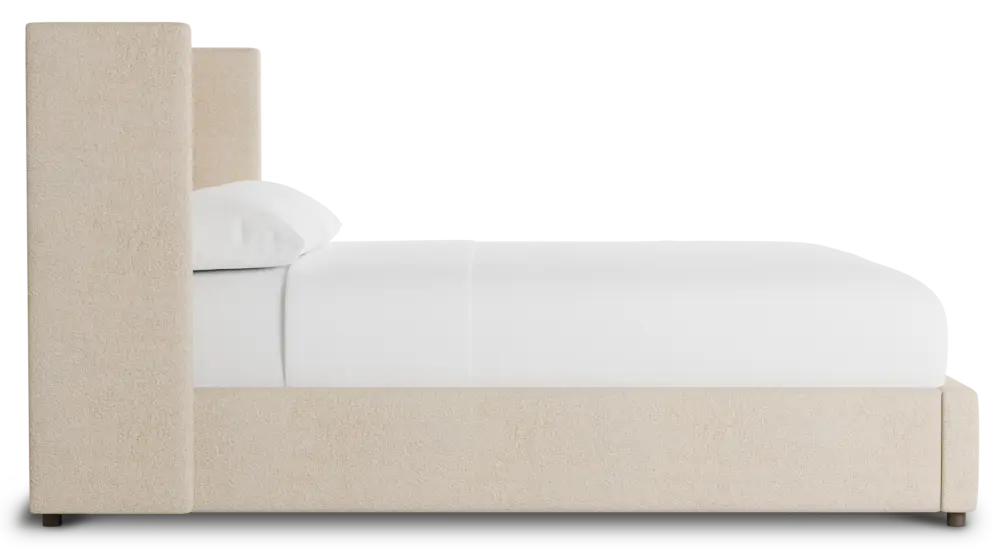 Captiva Sutton Beige 48" Upholstered Shelter Bed Captiva Sutton Beige 48" Upholstered Shelter Bed