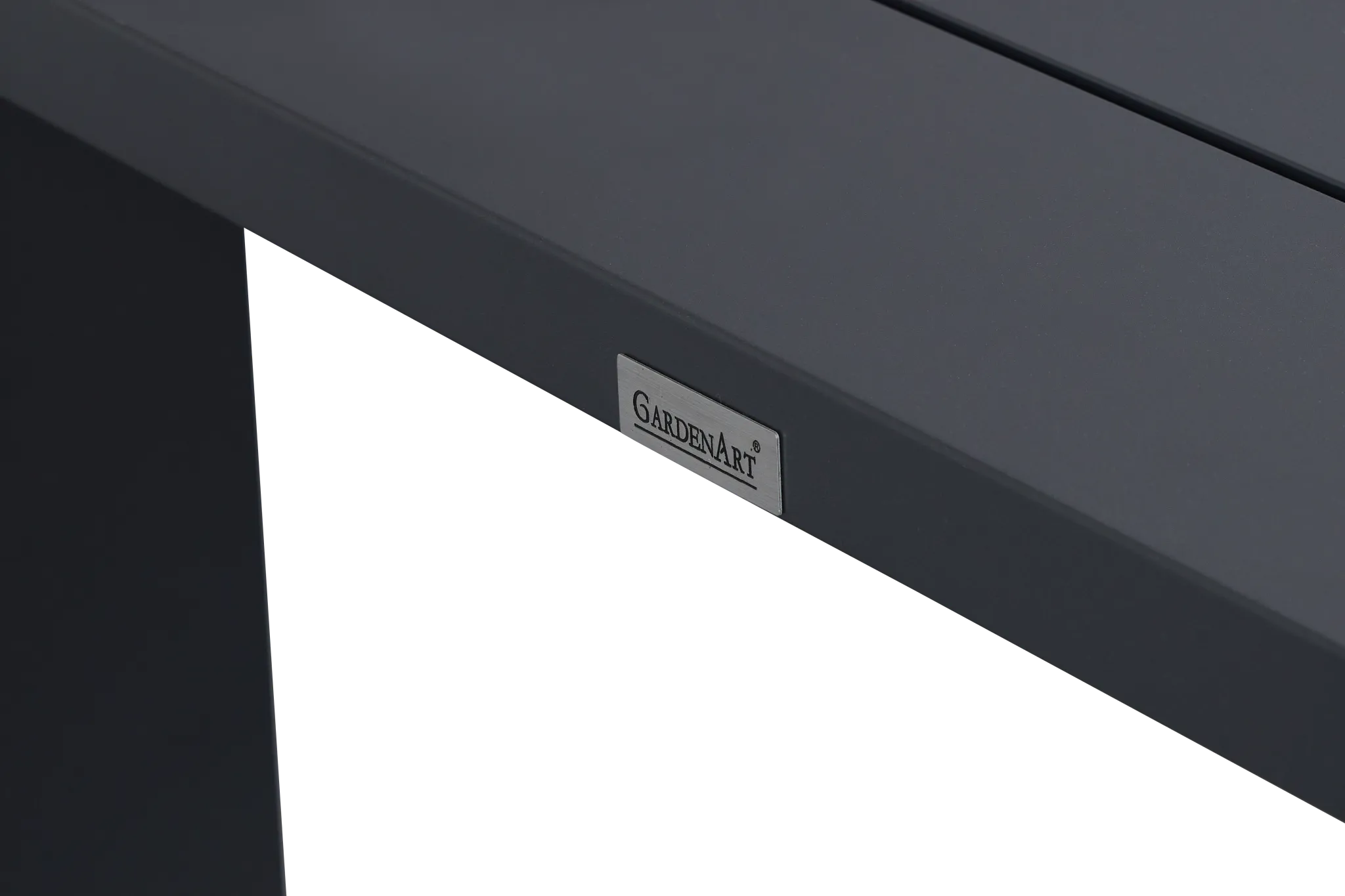 Sunrise Dark Gray 86" Rectangular Table