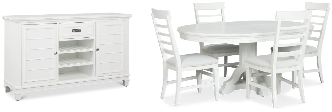 Cape Cod Ivory Round Dining Room