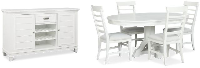 Cape Cod Ivory Round Dining Room