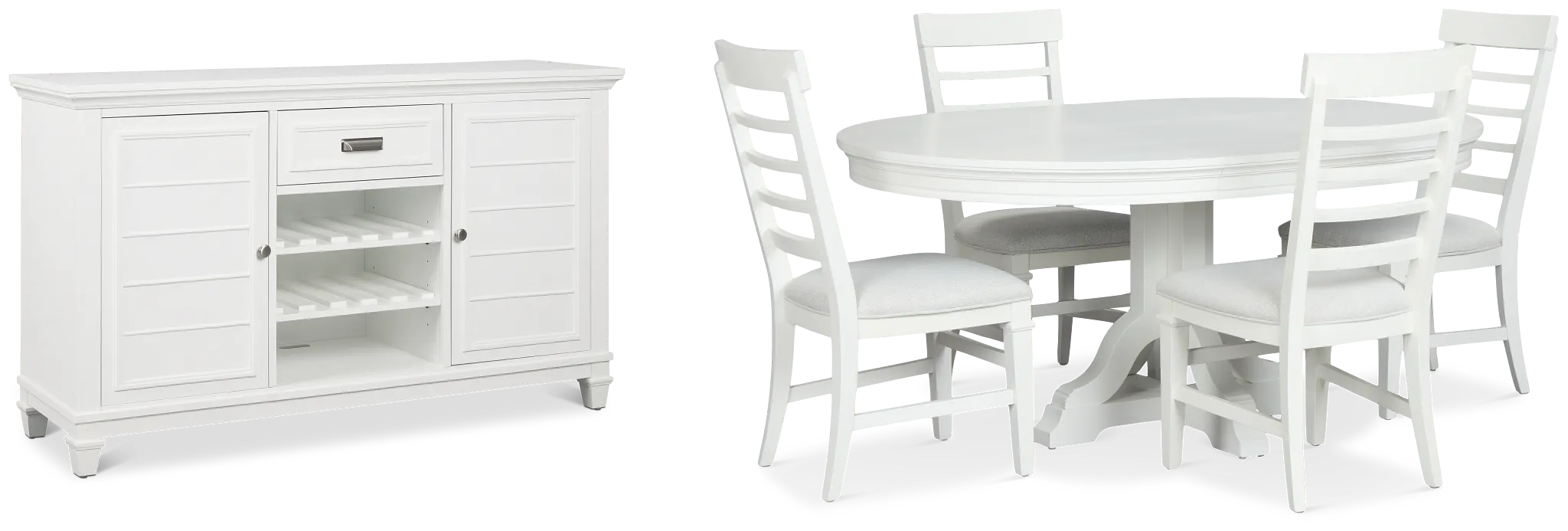 Cape Cod Ivory Round Dining Room