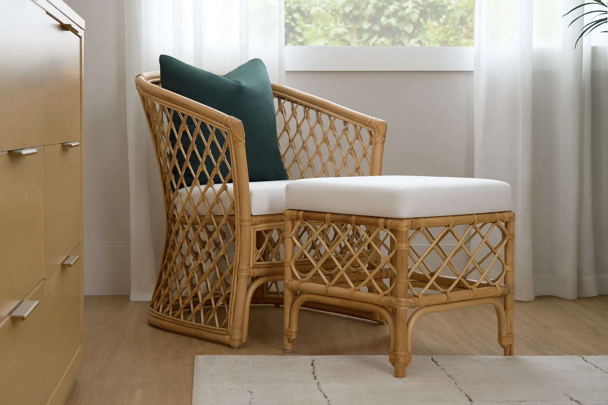 Aloha Light Tone Woven Accent Chair