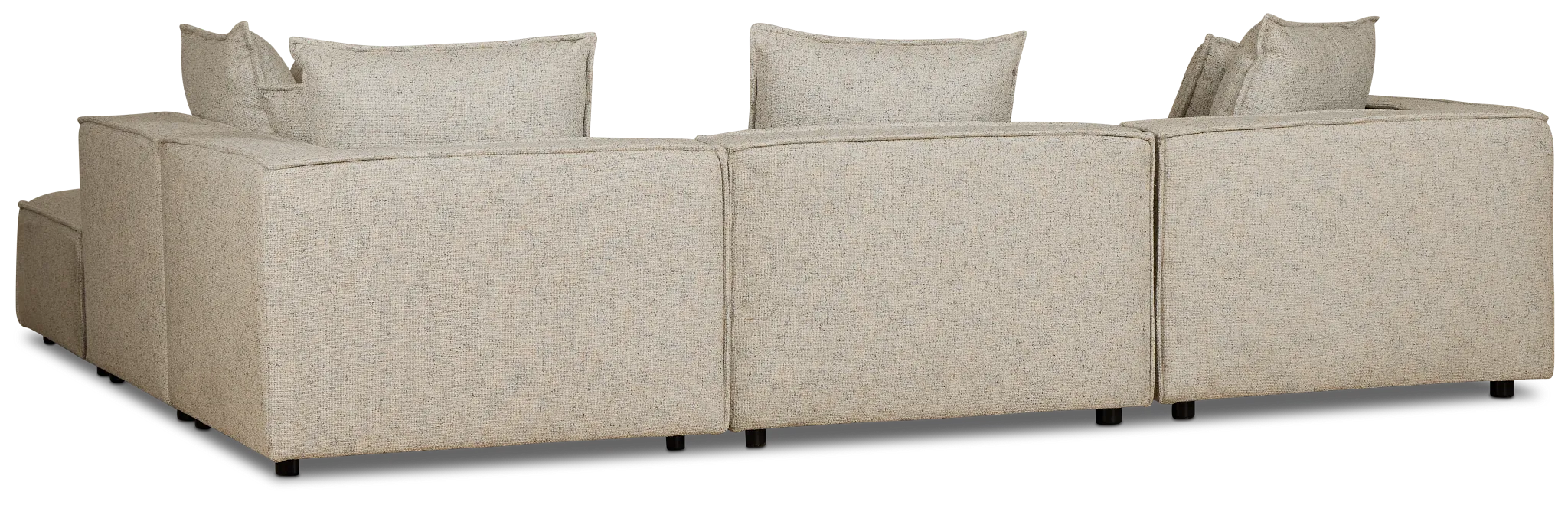 Tatum Beige Fabric 4-piece Modular Sectional