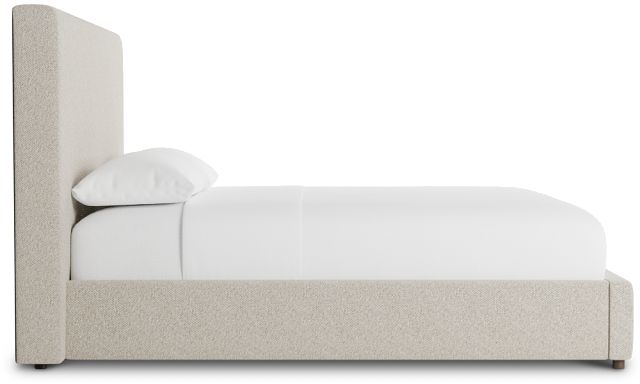 Grayton Gellar Green 54" Upholstered Platform Bed