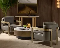 Ginnie White Round Coffee Table