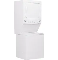 Ge 27 Series White Electric Laundry Center