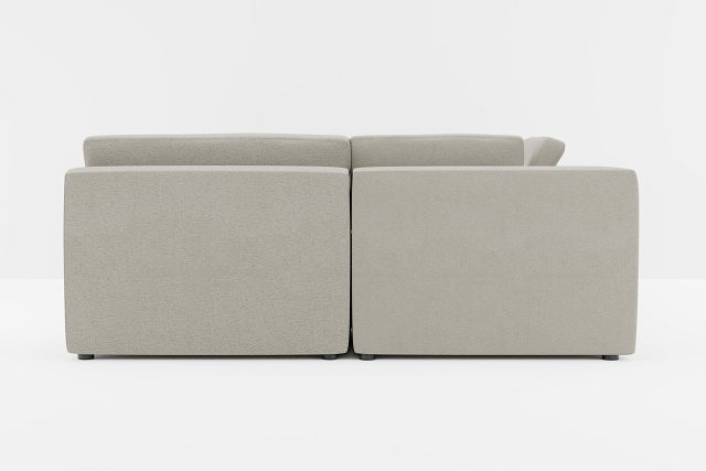 Destin Elite Gray Fabric 6-piece Pit Sectional