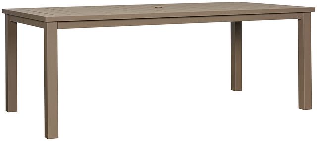 Raleigh Taupe 81" Rectangular Table