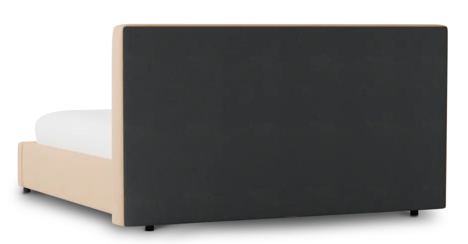 Grayton Merino Taupe 44" Upholstered Platform Bed Grayton Merino Taupe 44" Upholstered Platform Bed