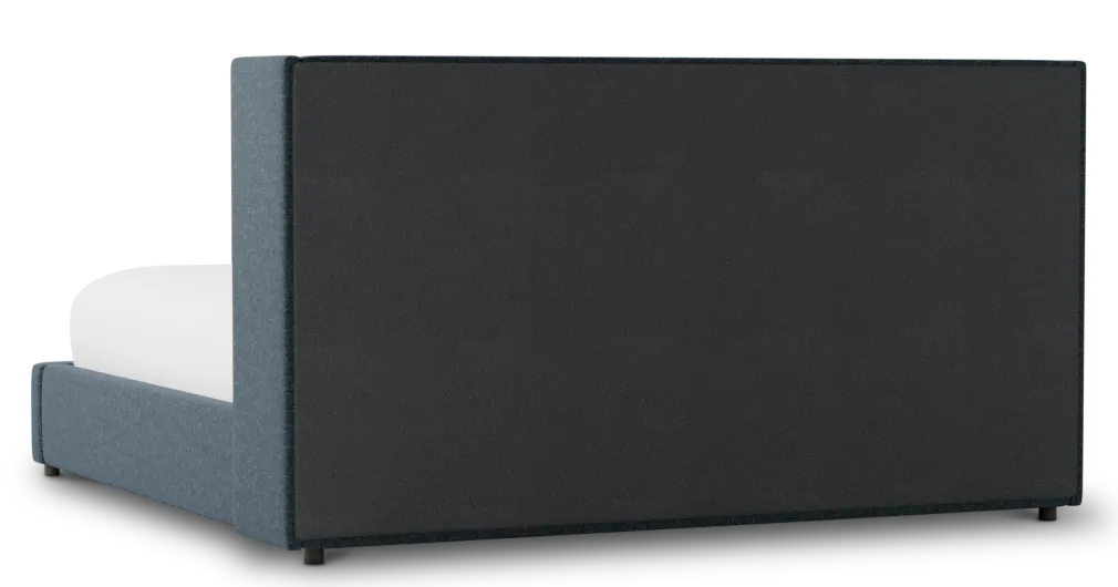 Captiva Elavation Dark Blue 48" Upholstered Shelter Bed