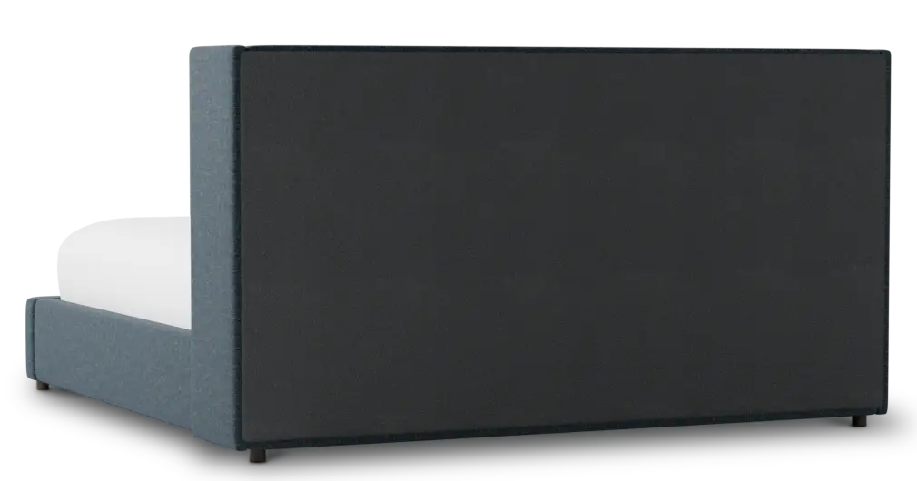 Captiva Elavation Dark Blue 48" Upholstered Shelter Bed Captiva Elavation Dark Blue 48" Upholstered Shelter Bed